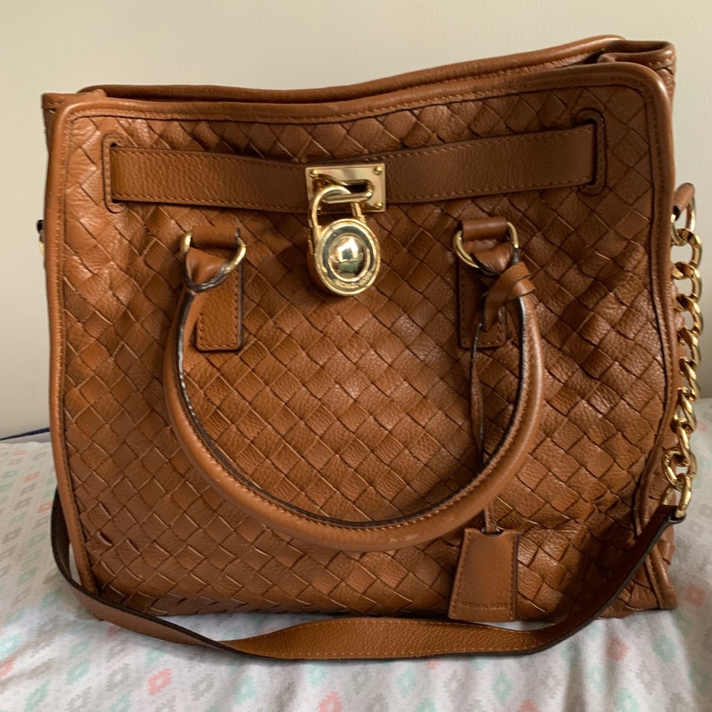 Michael Kors Woven Hamilton bag